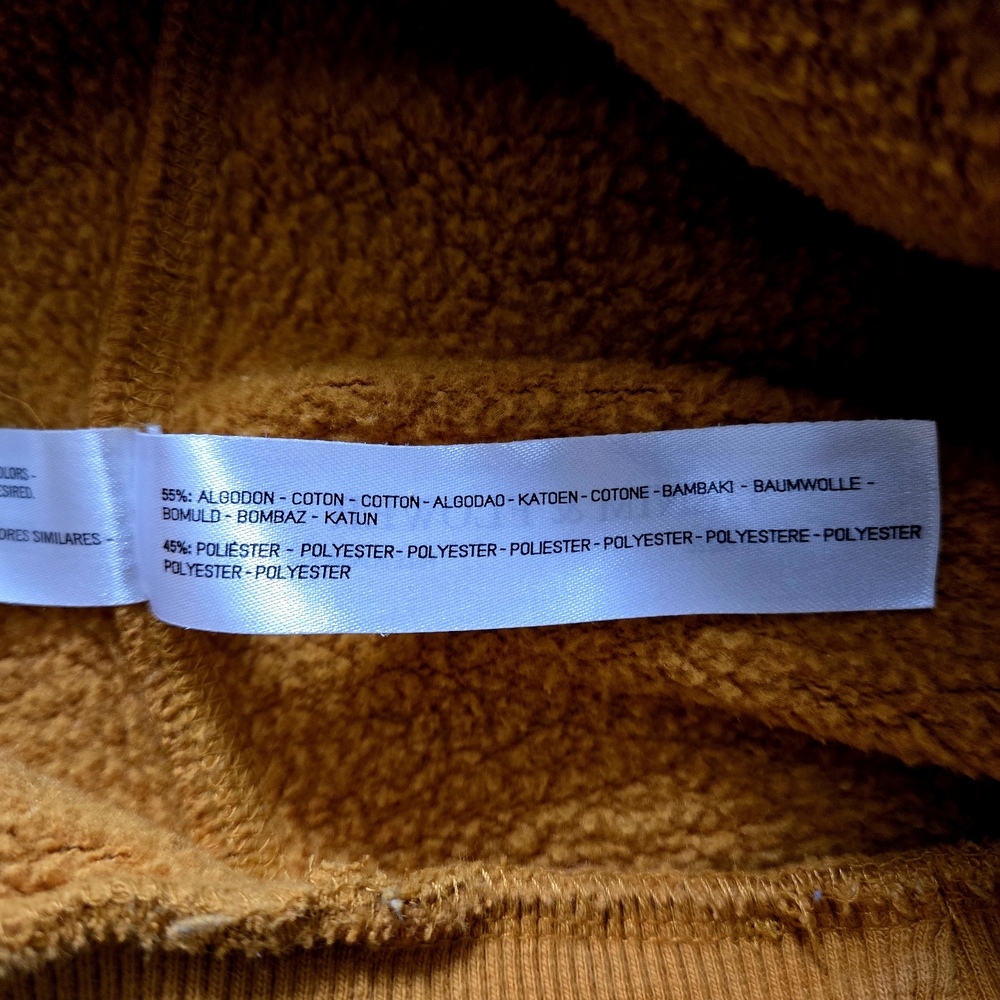 Denim & Flower Men's Half-Zip Sweater - Mustard Gold US L - Picture 7 of 14